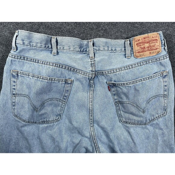 Vtg Levis 550 Relaxed Fit Jeans Mens 38X31 (Tag 40x32) Light Wash Blue Denim - Picture 4 of 9